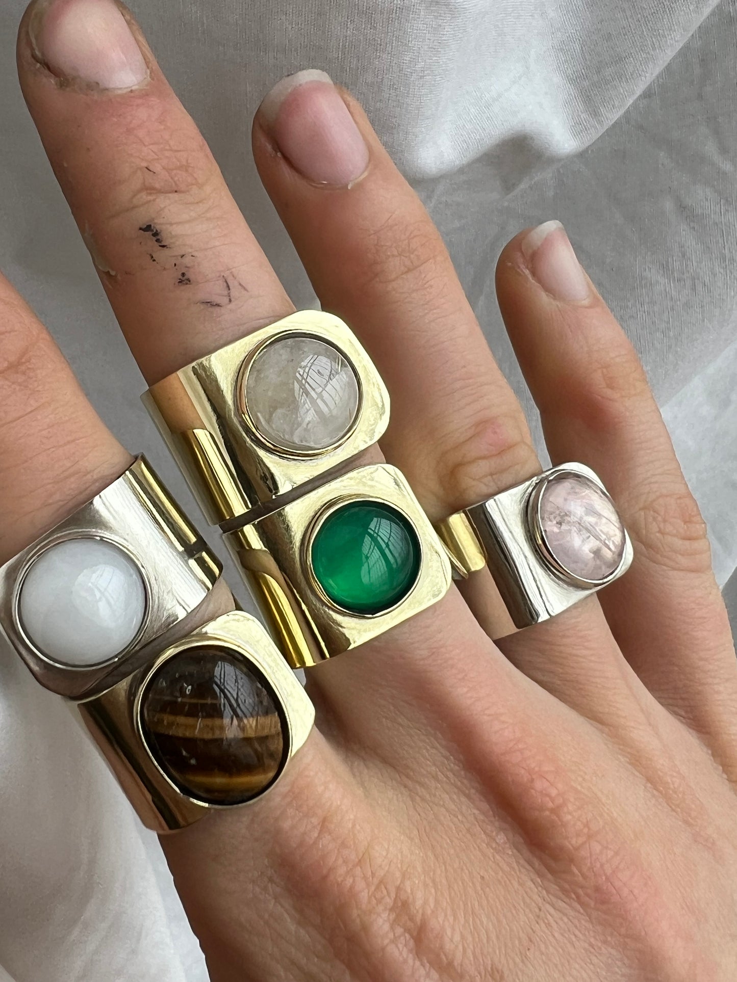 Anillos ágatas