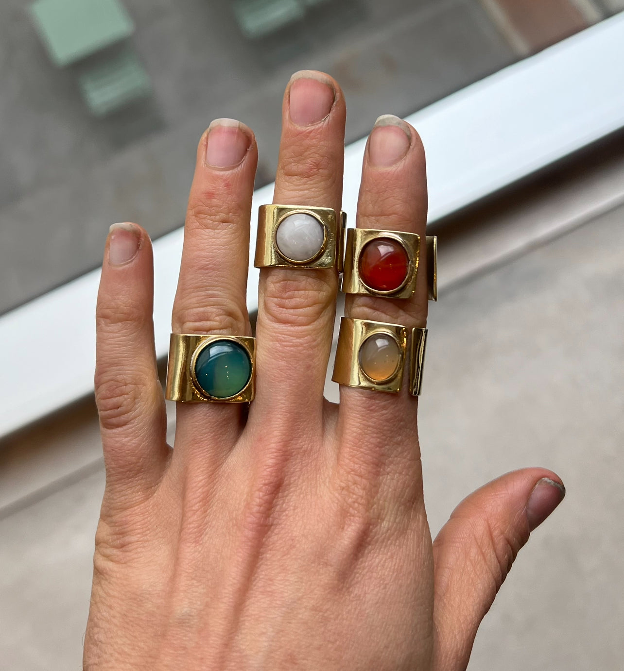 Anillos ágatas