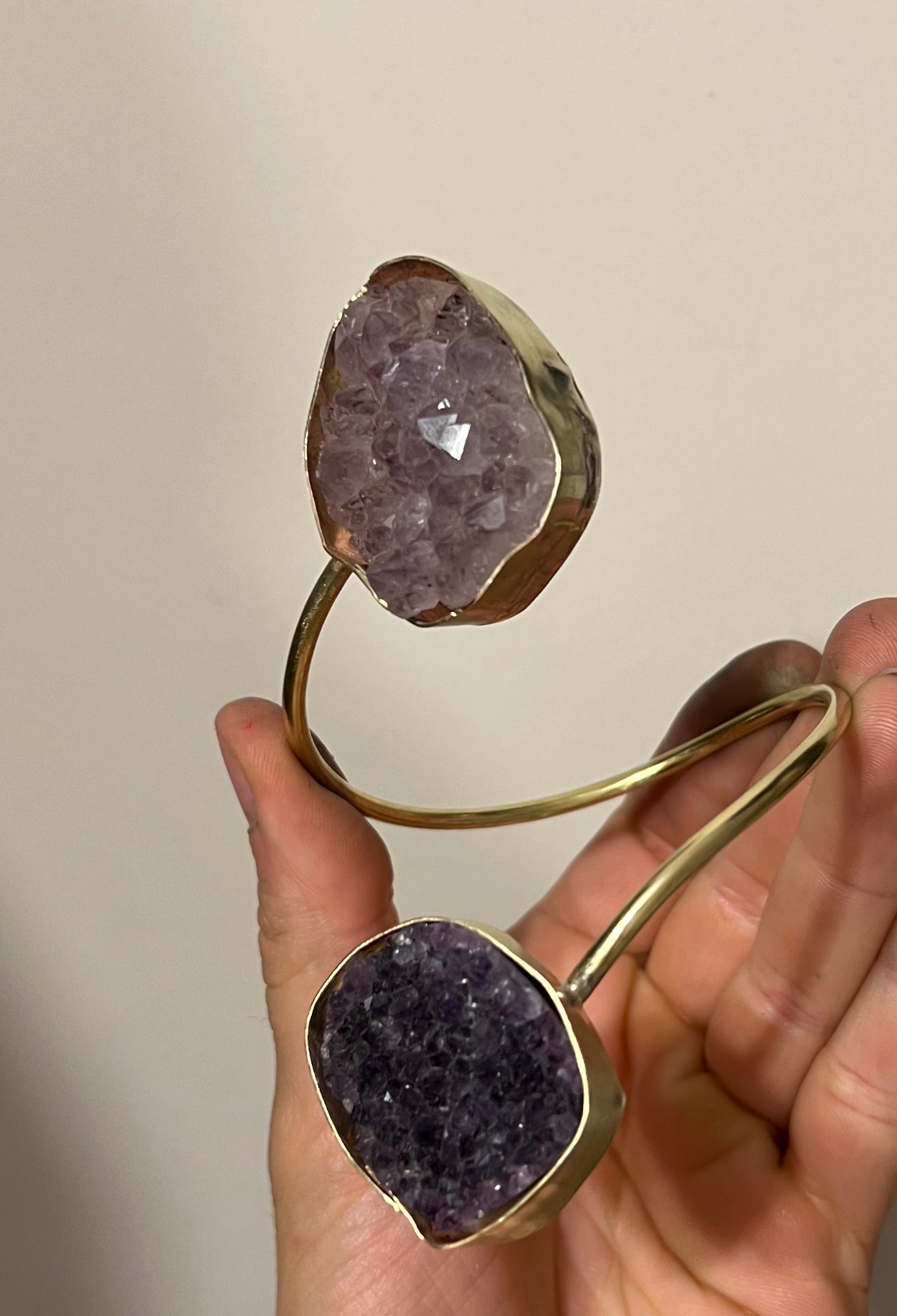 Brazalete doble amatista
