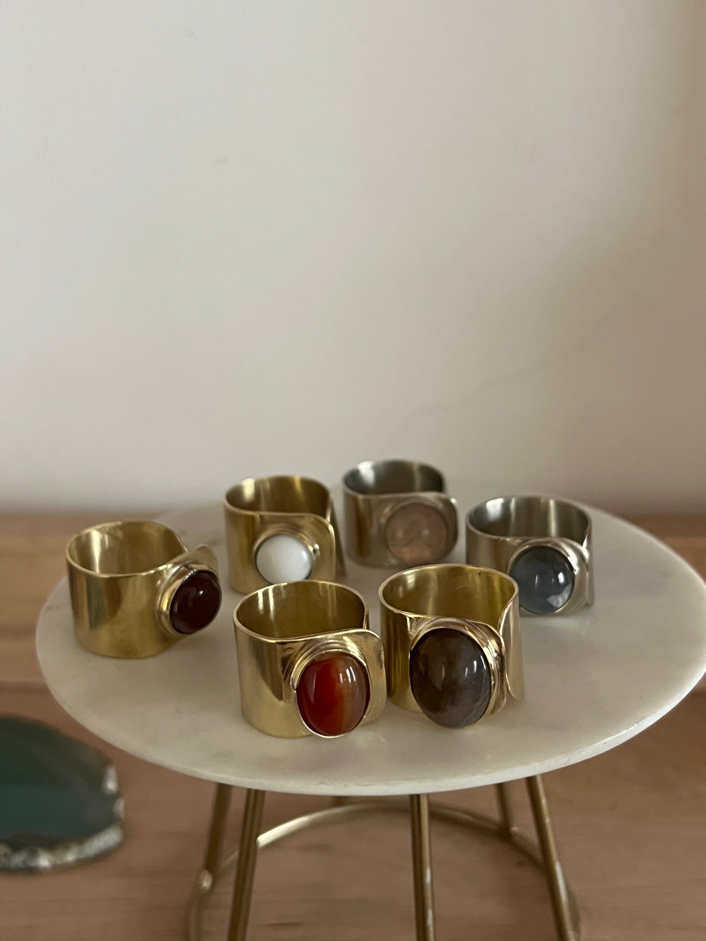 Anillos ágatas