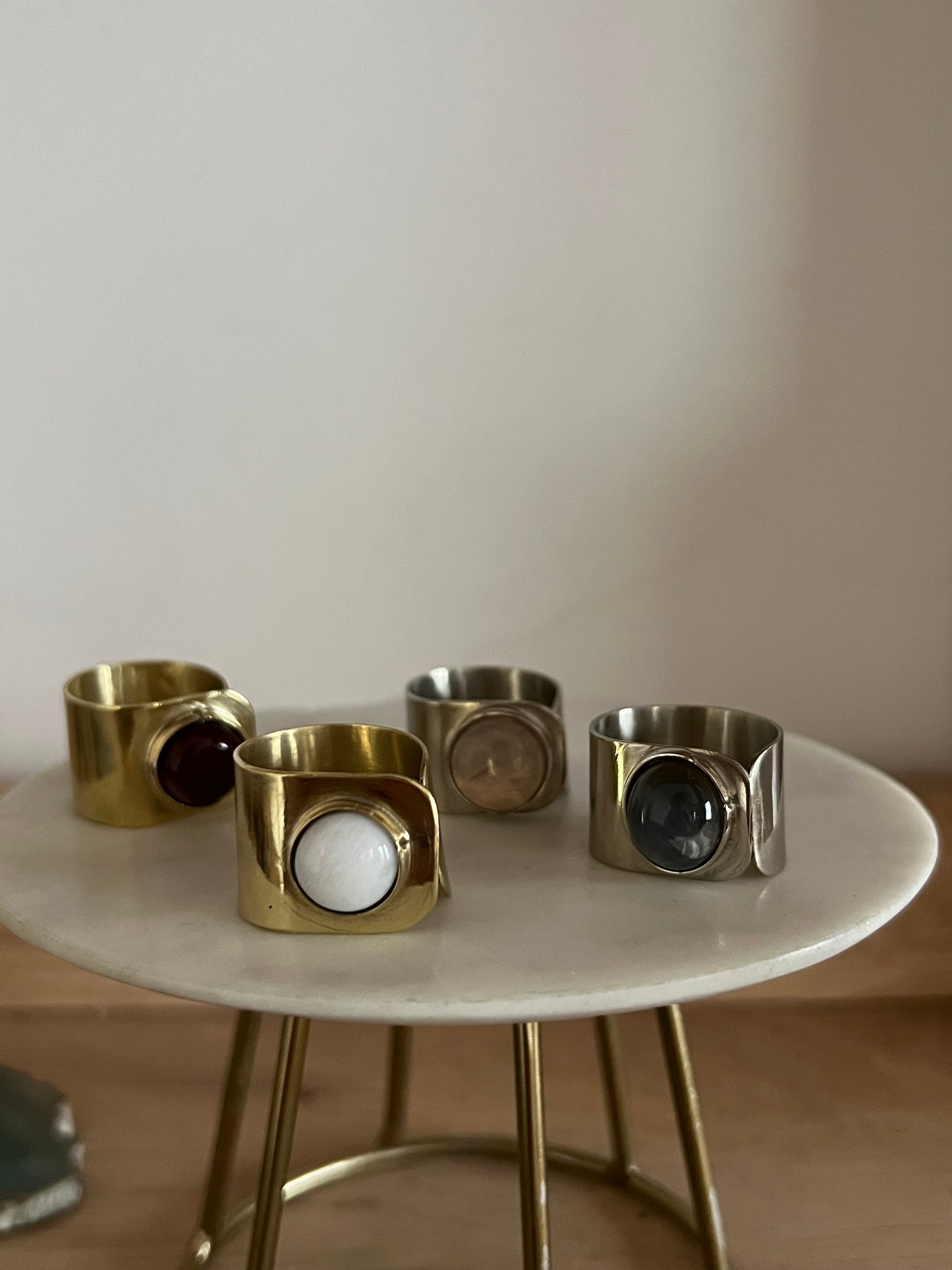 Anillos ágatas