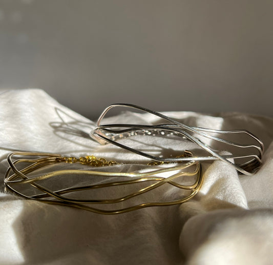 Gargantilla 4 hilos irregulares finitos