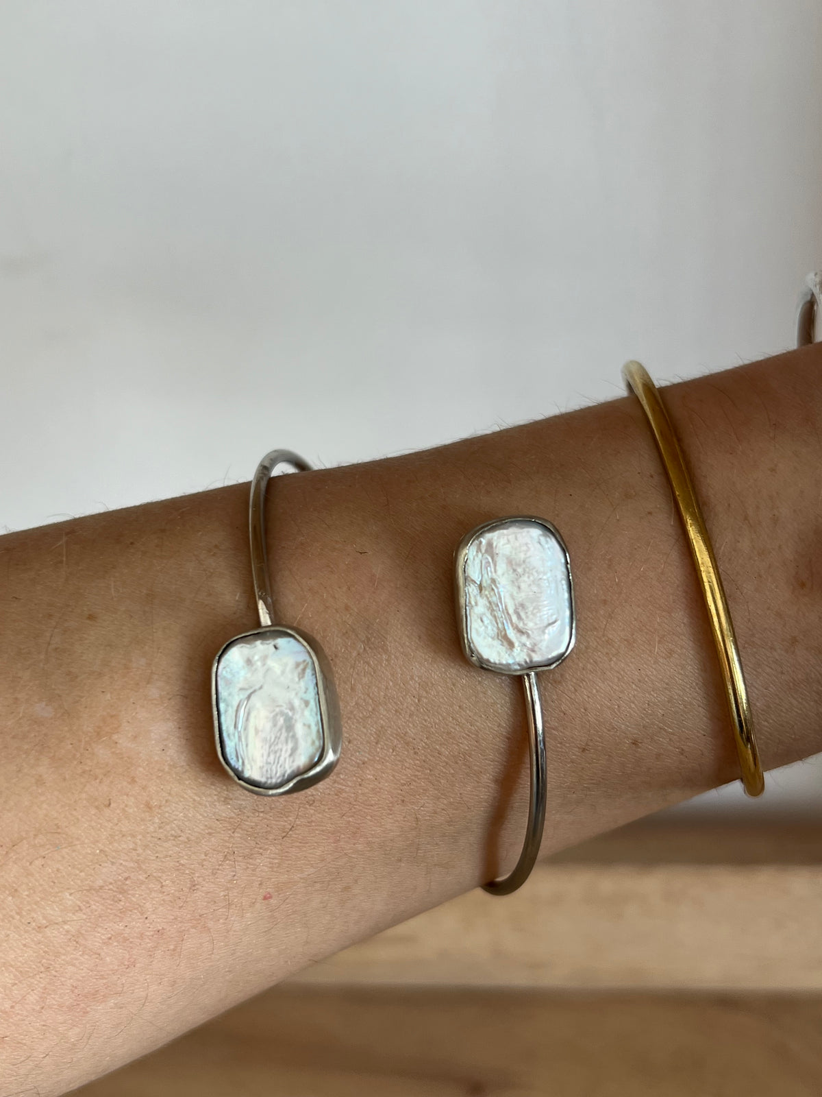 Pulsera doble perla