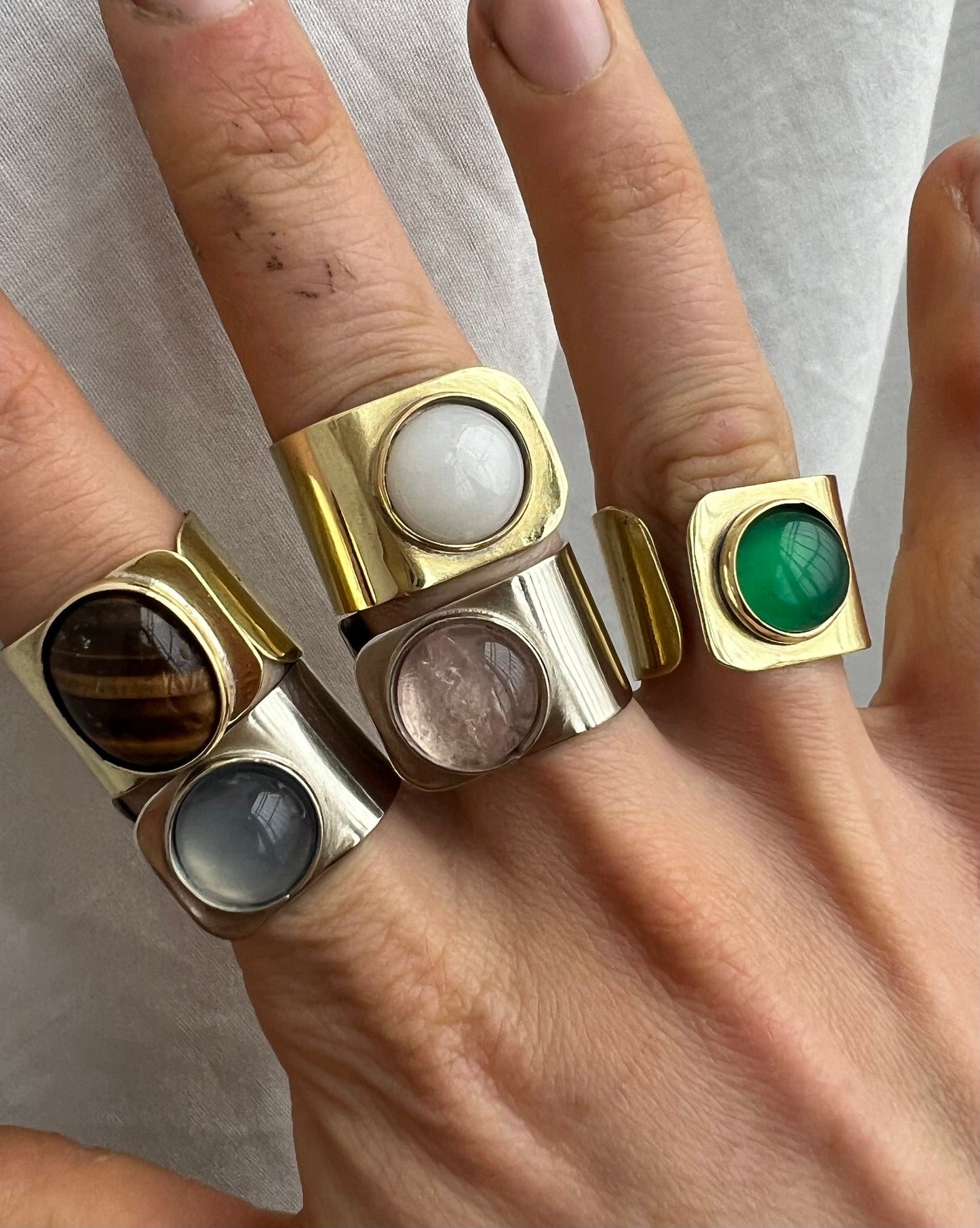 Anillos ágatas