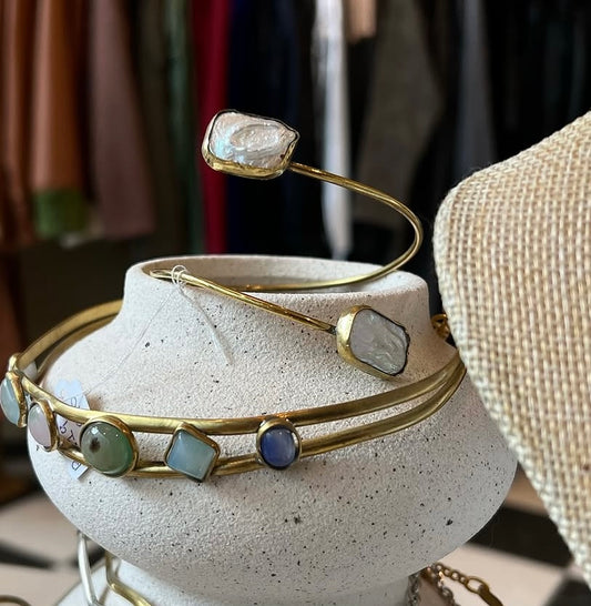 Pulsera doble perla