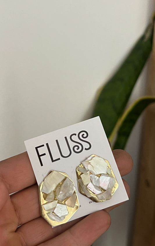 Caravanas Irregulares con nácar