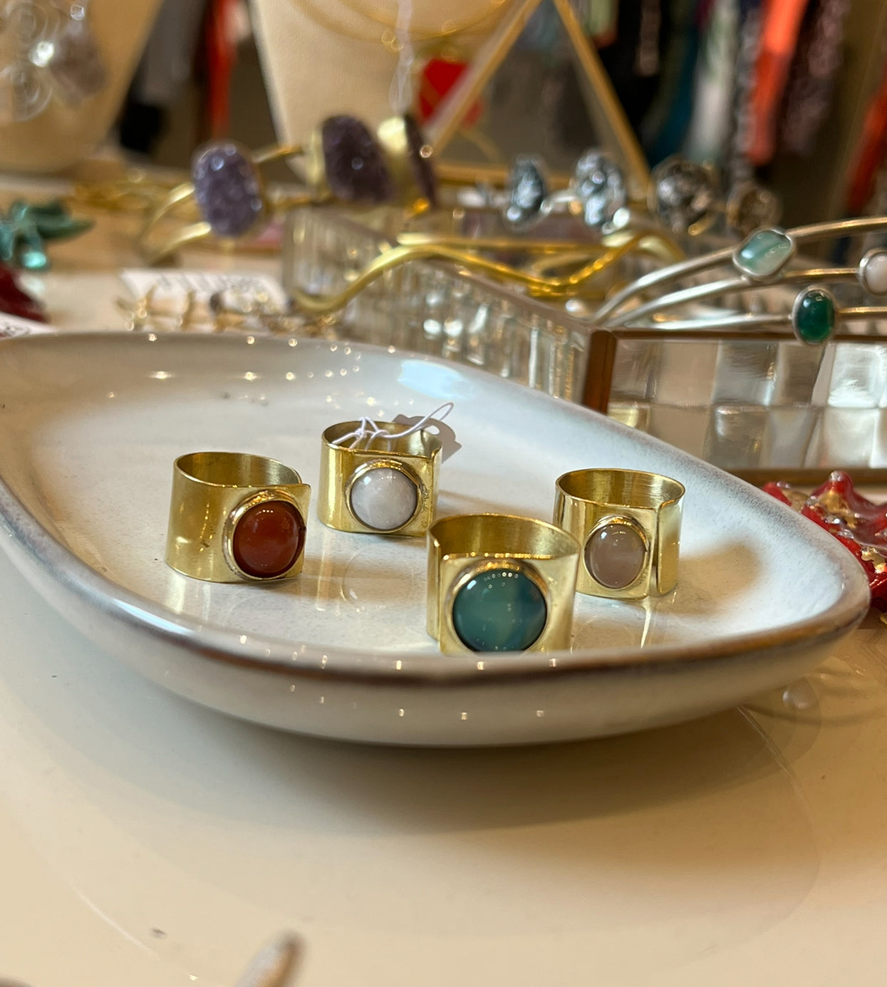 Anillos ágatas