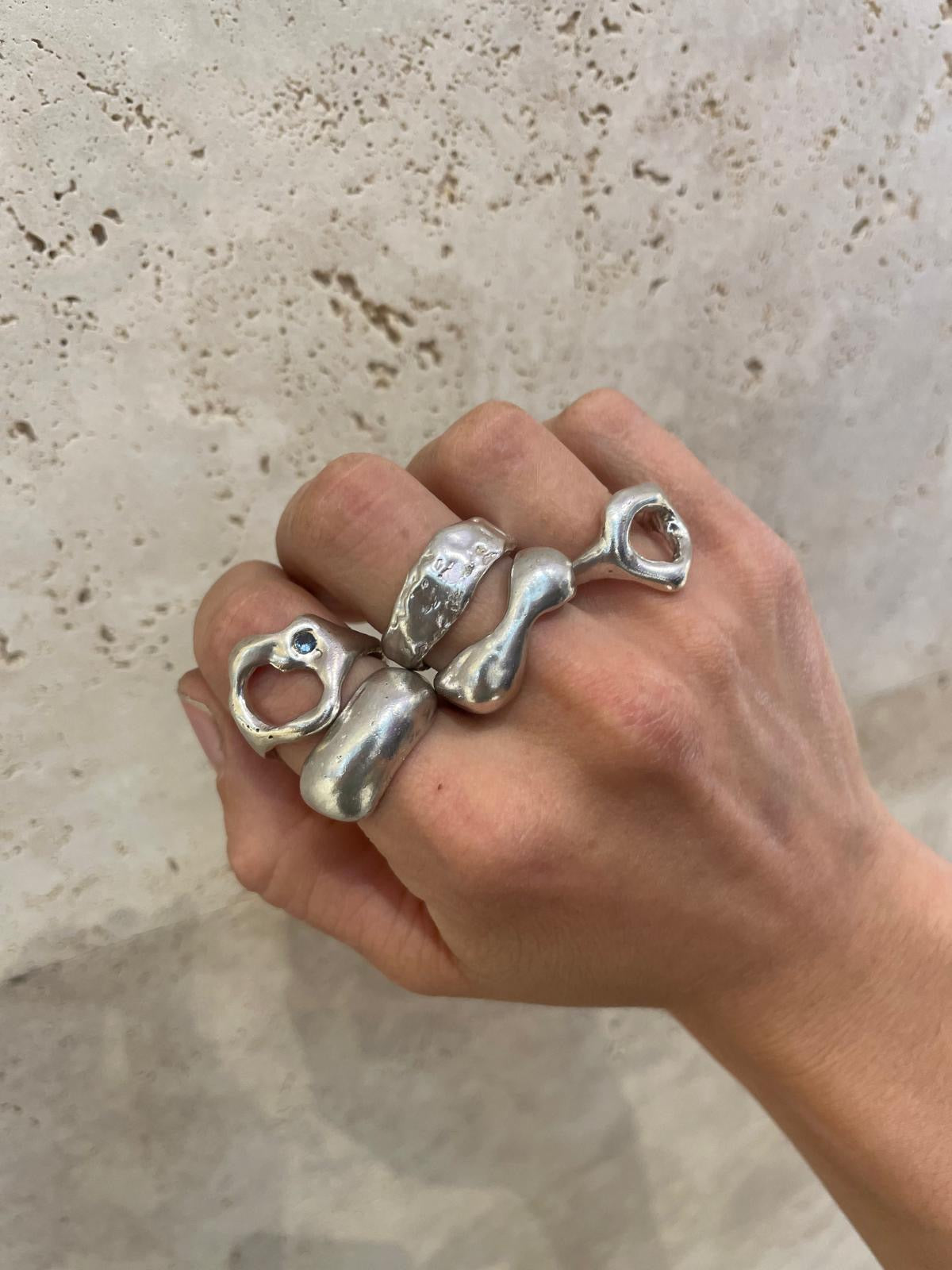 Anillo irregular plata 925 PRE ORDER