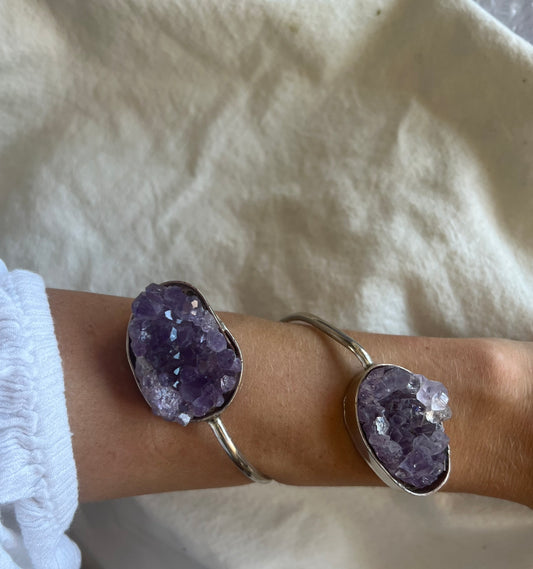 Brazalete doble amatista