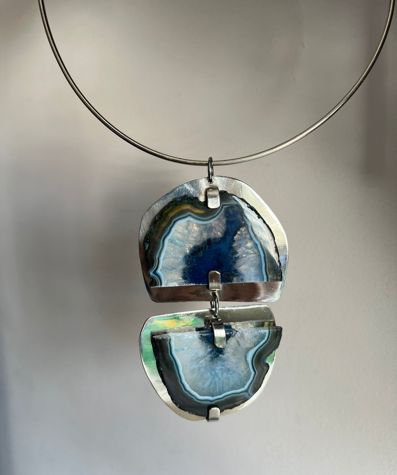 Gargantilla doble ágata